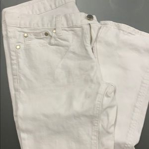 Joan Vass, White jeans, size 4